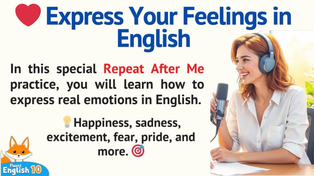 20- Express Your Feelings in English