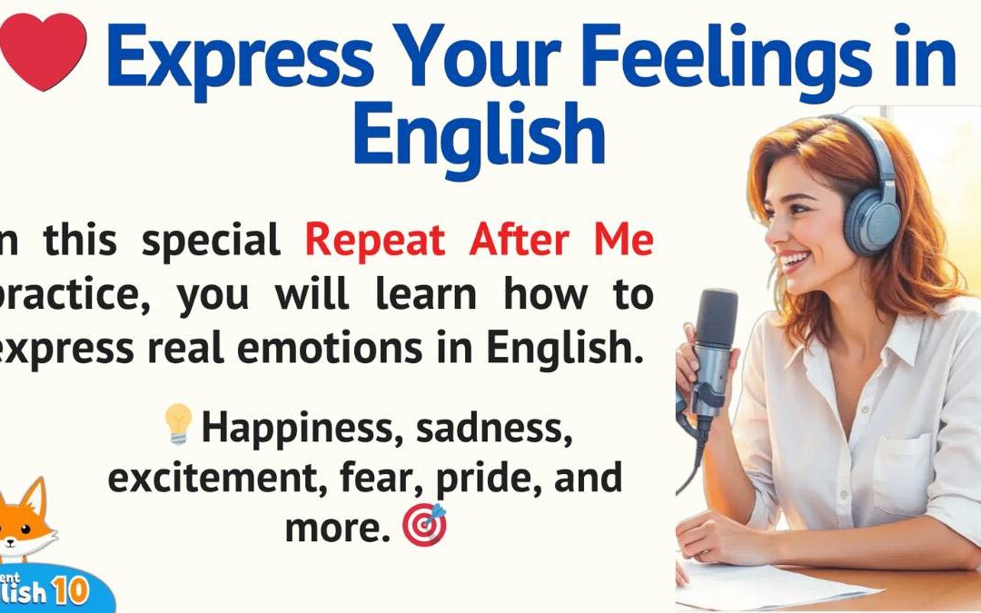 20- Express Your Feelings in English